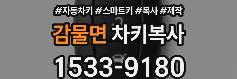 감물면 차키복사
