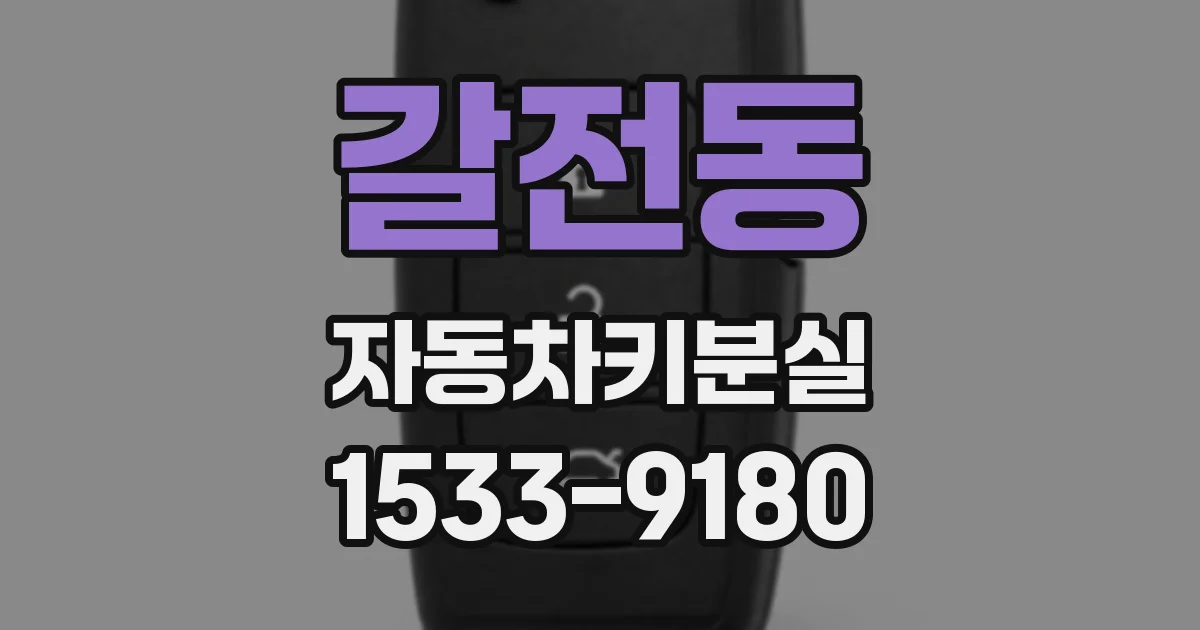 갈전동 자동차키분실