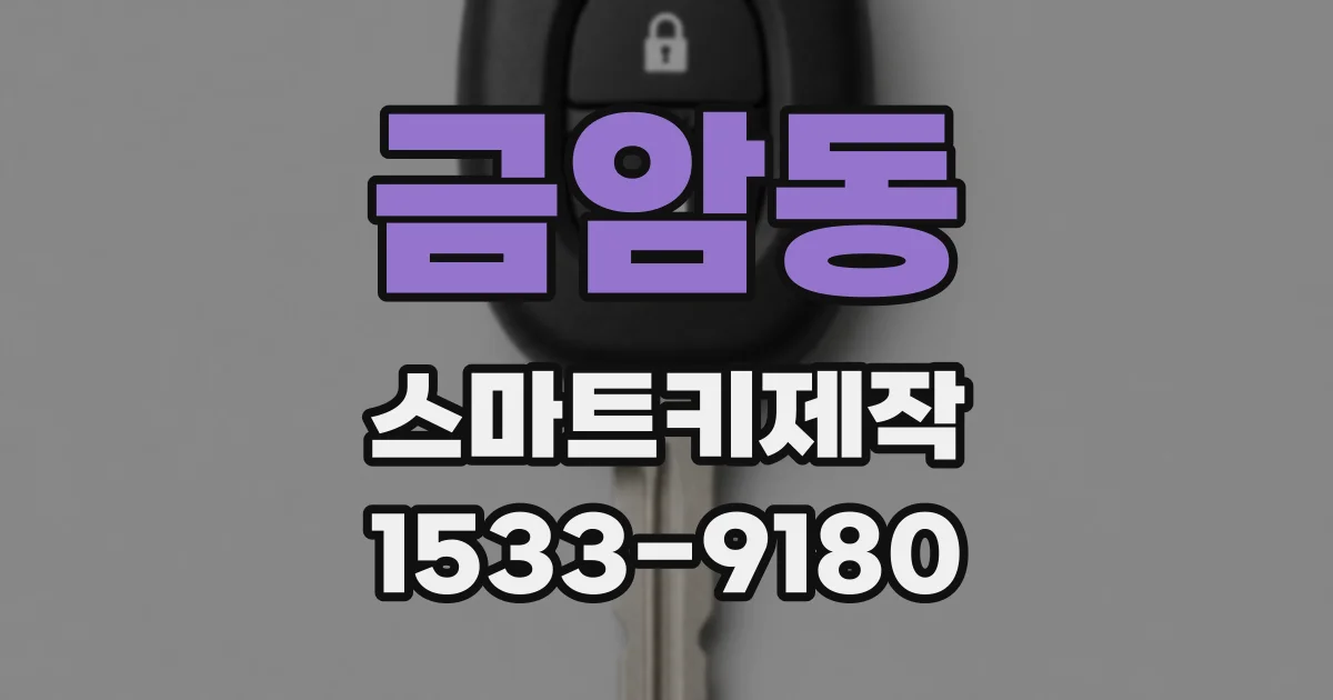 금암동 스마트키제작