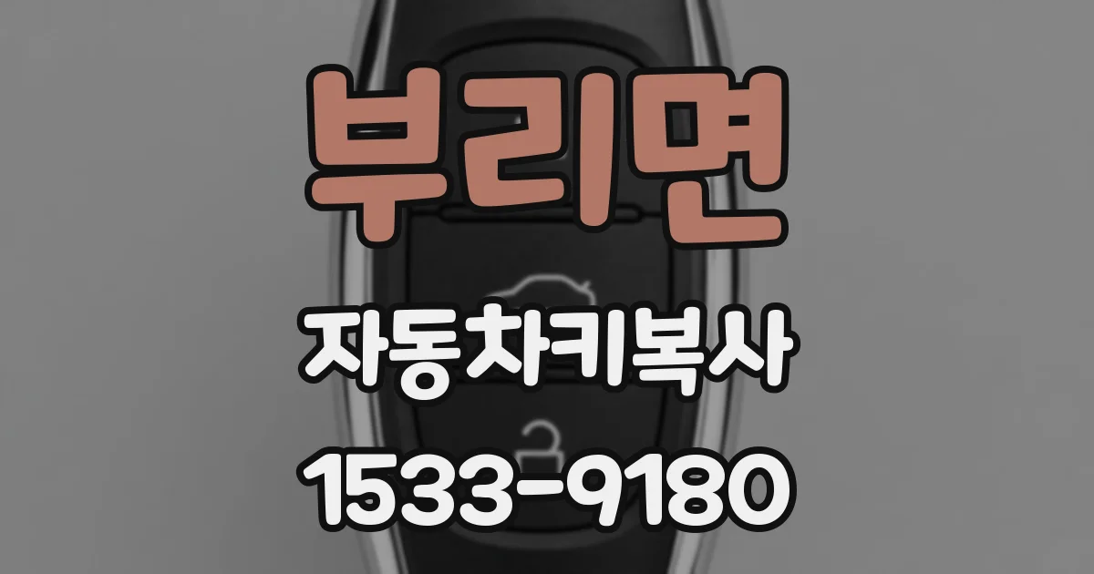 부리면 자동차키복사