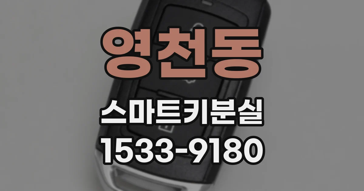 영천동 스마트키분실