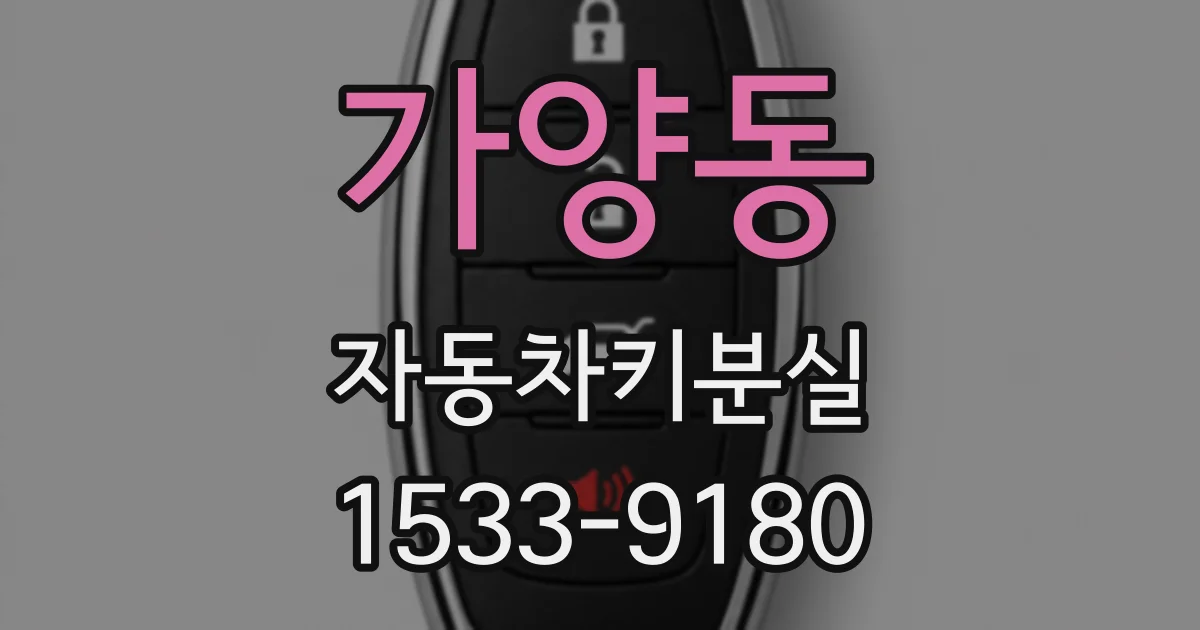 가양동 자동차키분실