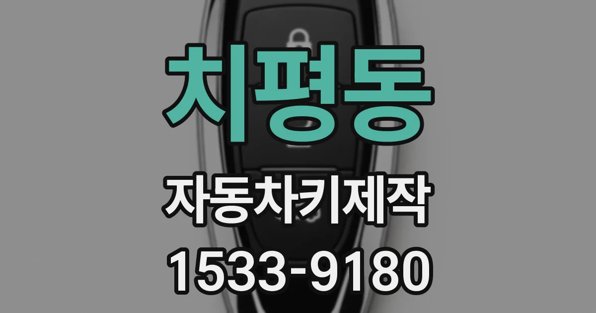 치평동 자동차키제작