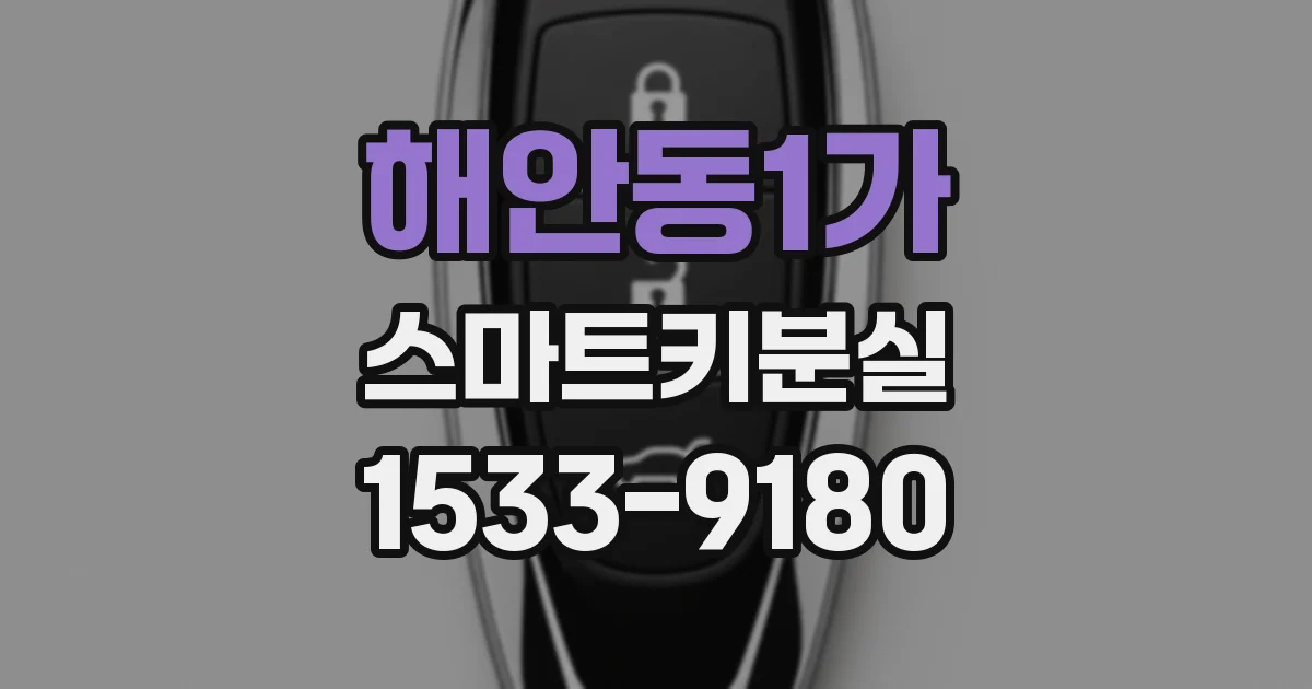 해안동1가 스마트키분실