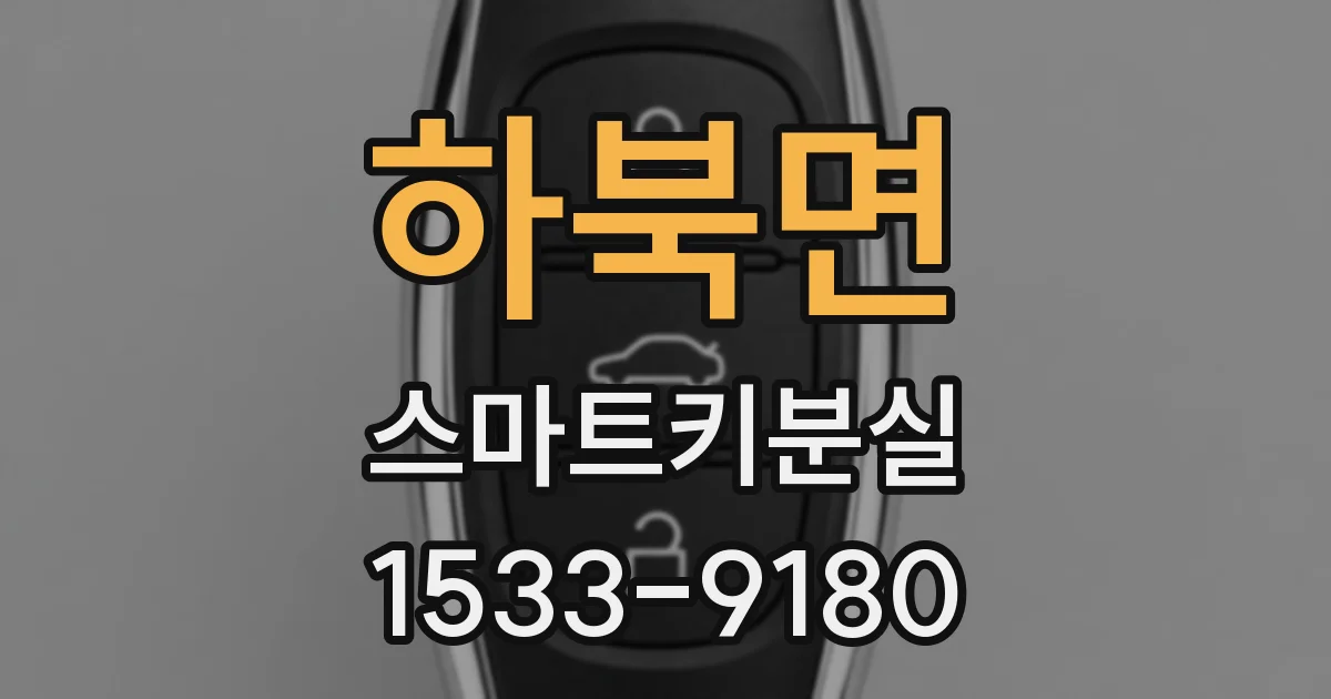 하북면 스마트키분실