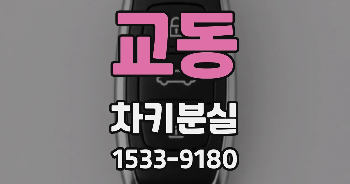 교동 차키분실