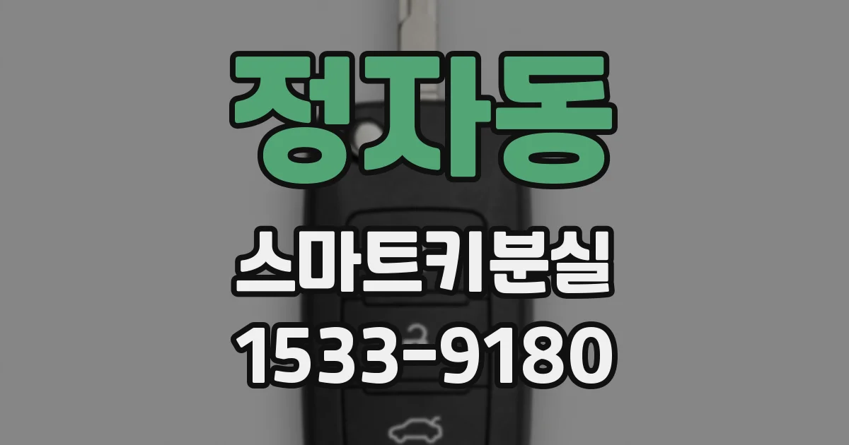 정자동 스마트키분실