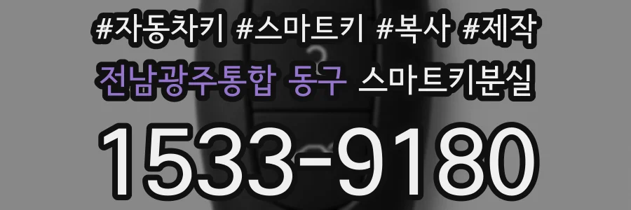 전남광주통합 동구 스마트키분실