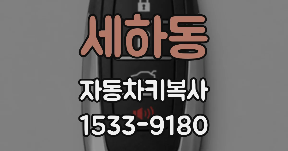 세하동 자동차키복사