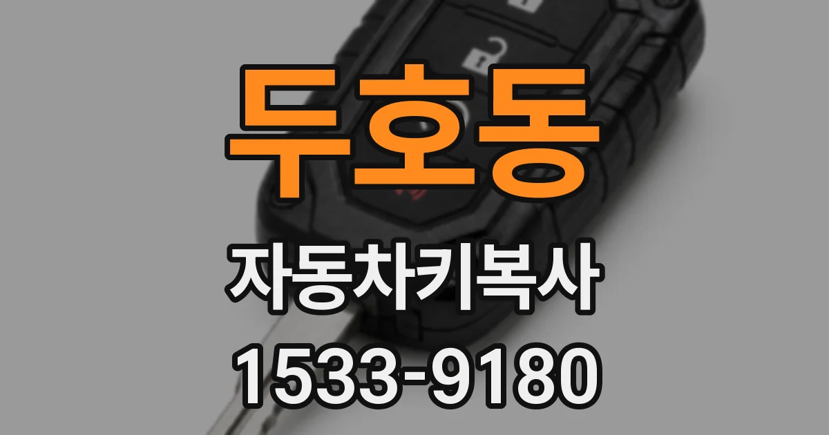 두호동 자동차키복사