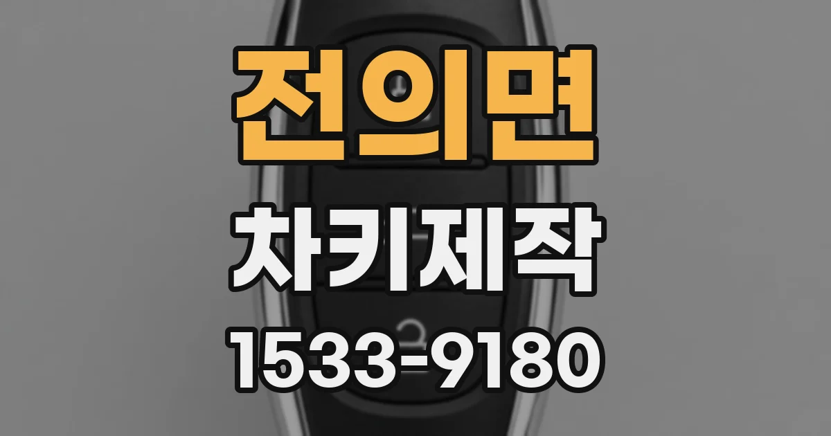 전의면 차키제작