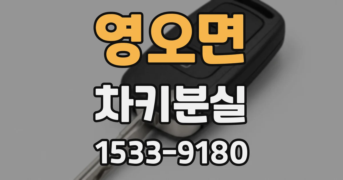 영오면 차키분실