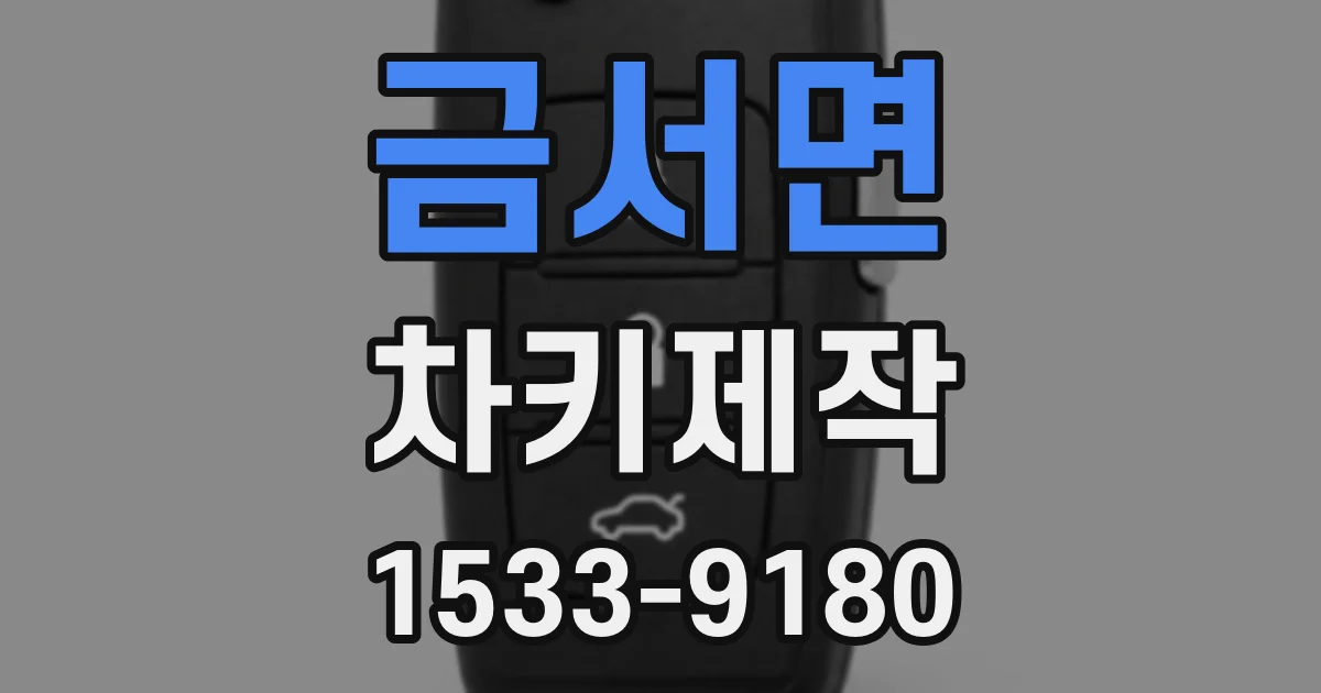 금서면 차키제작