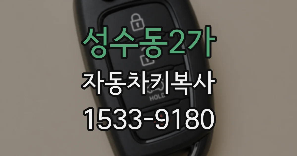 성수동2가 자동차키복사