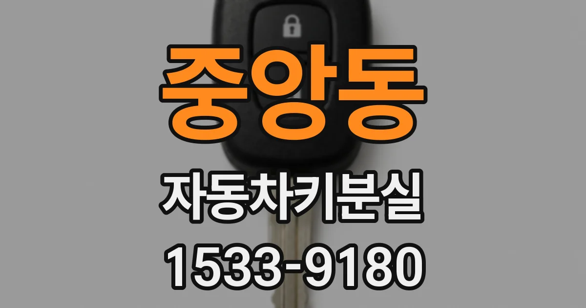 중앙동 자동차키분실