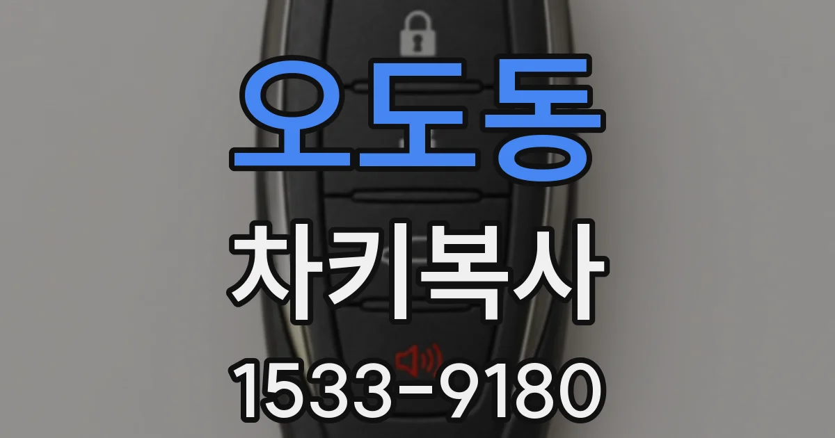 오도동 차키복사