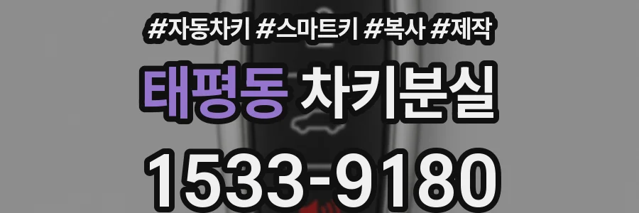태평동 차키분실