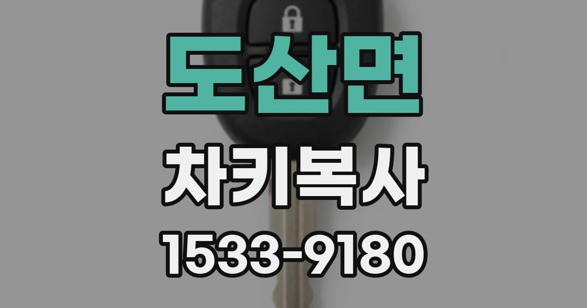 도산면 차키복사