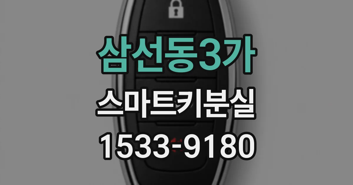 삼선동3가 스마트키분실