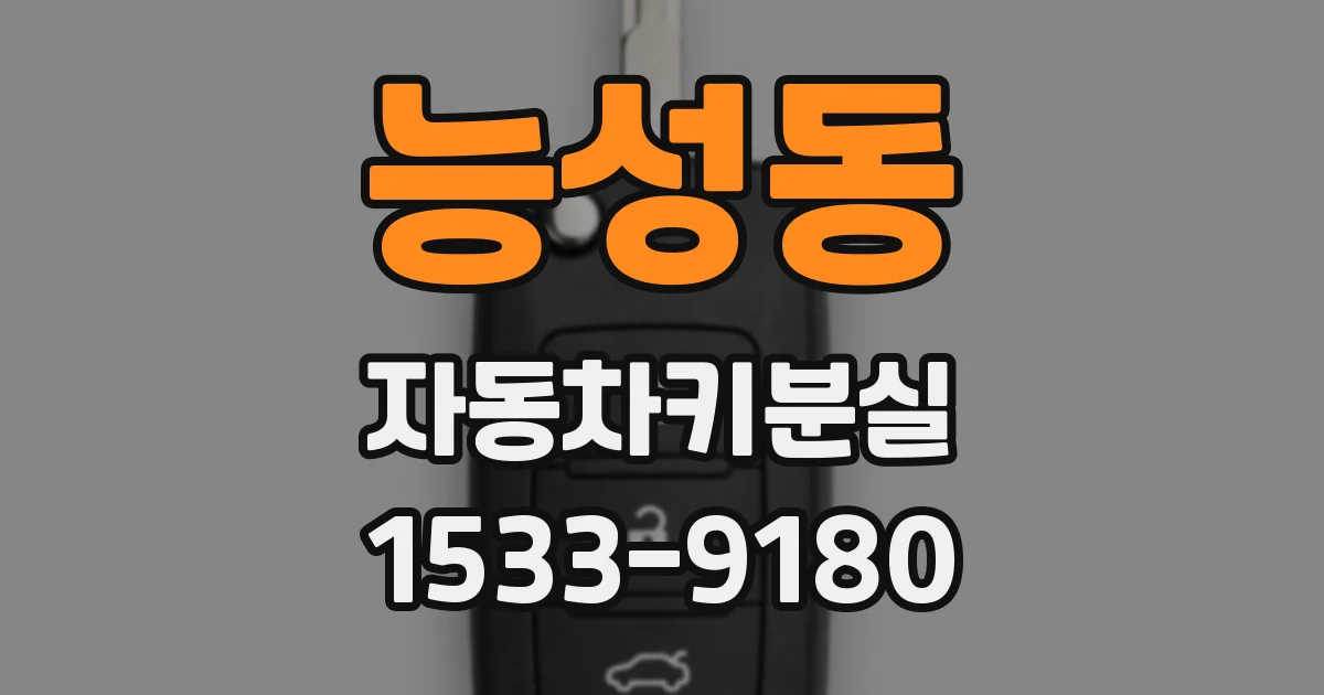 능성동 자동차키분실