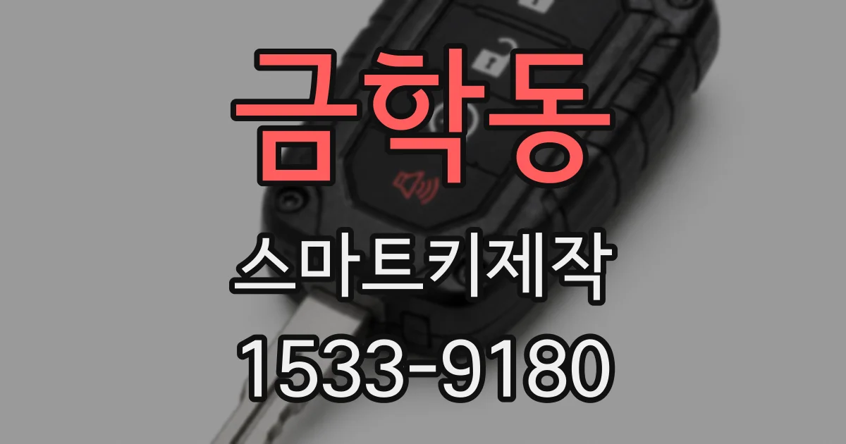 금학동 스마트키제작