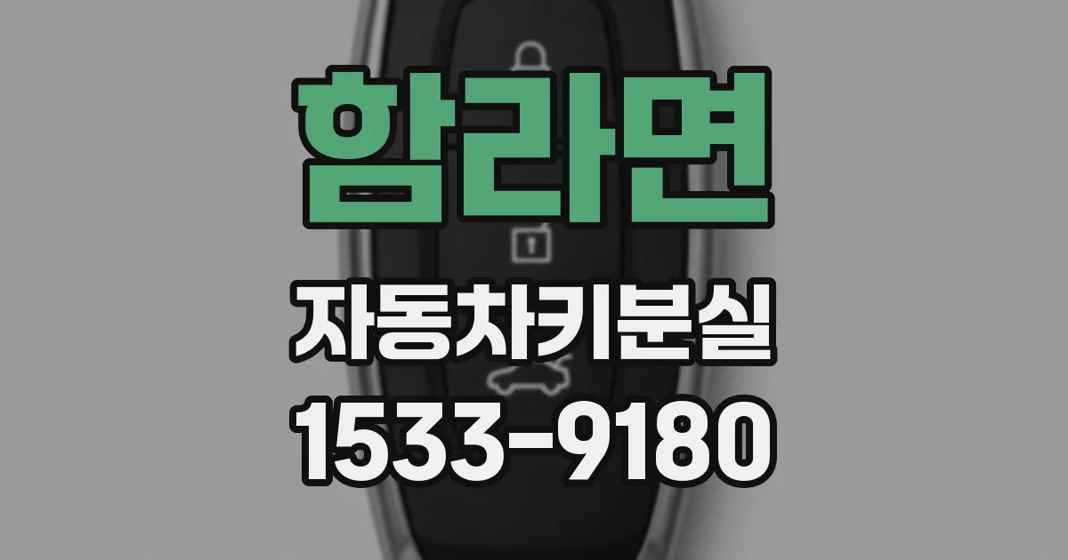 함라면 자동차키분실