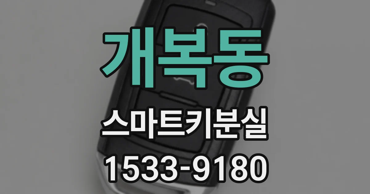 개복동 스마트키분실