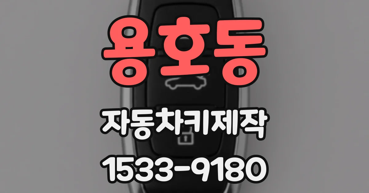 용호동 자동차키제작