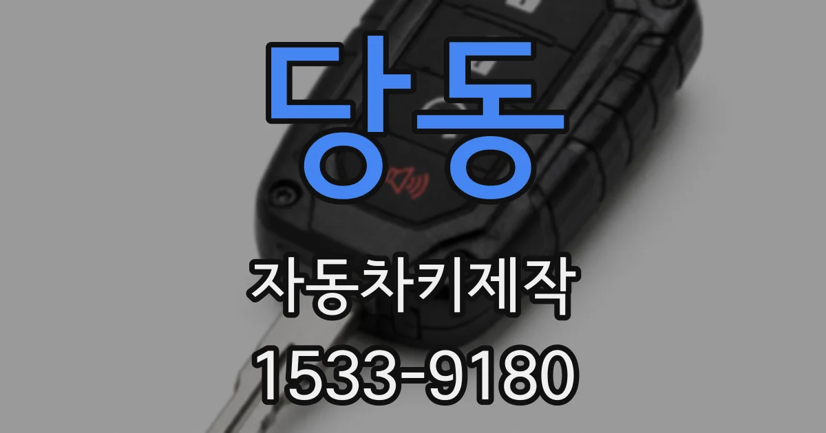 당동 자동차키제작