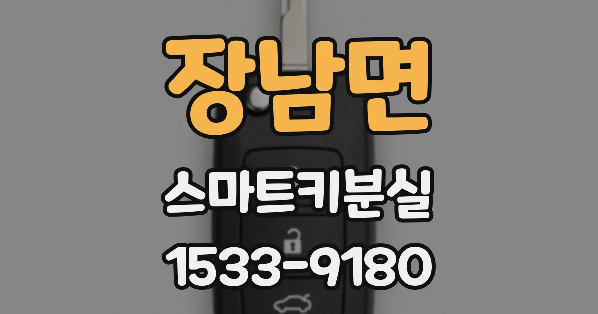장남면 스마트키분실