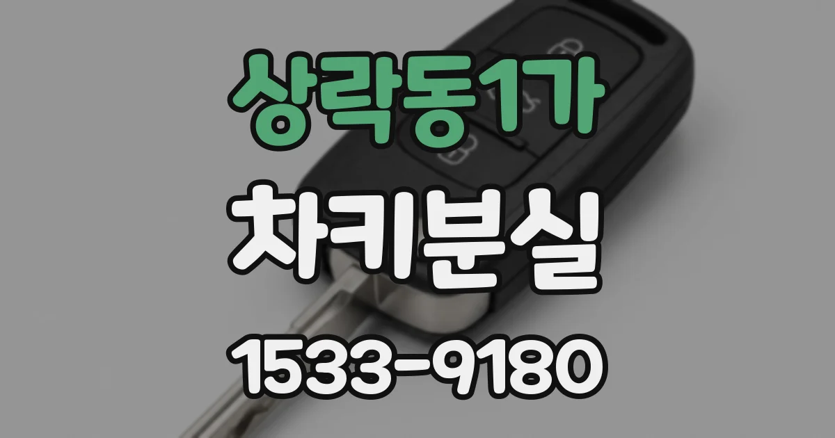 상락동1가 차키분실