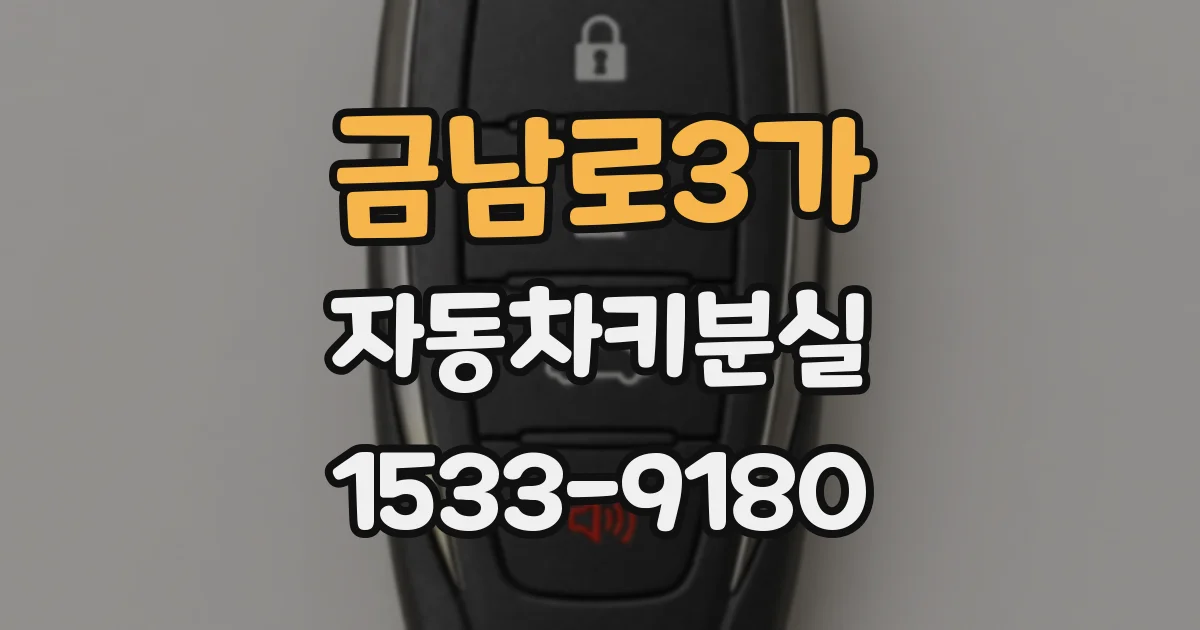 금남로3가 자동차키분실