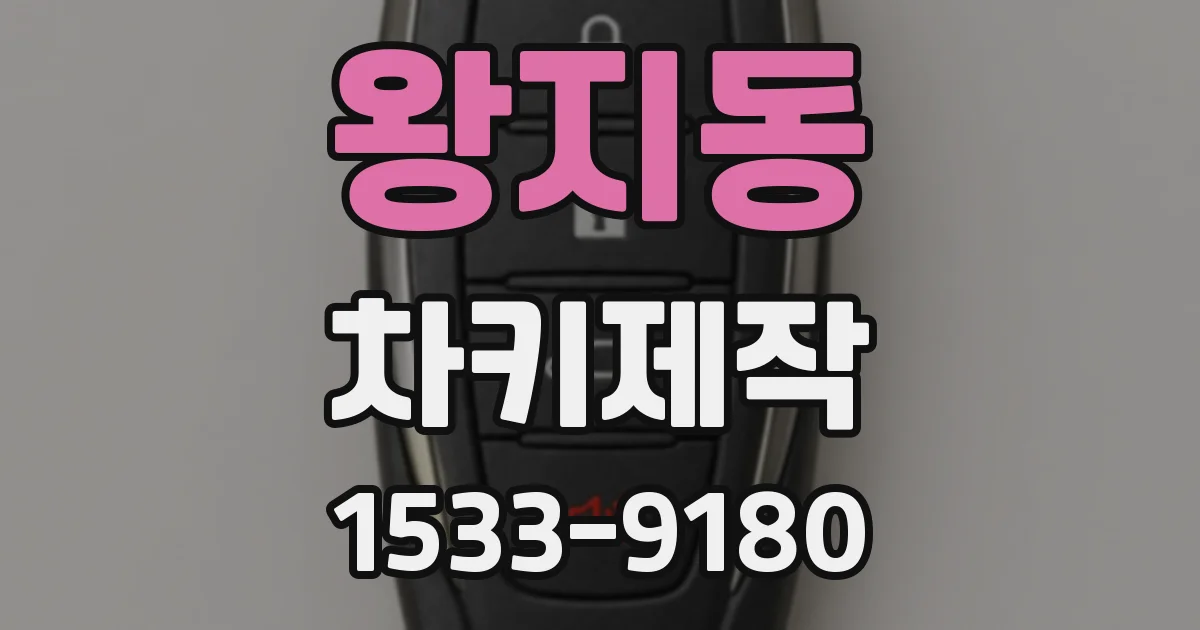 왕지동 차키제작