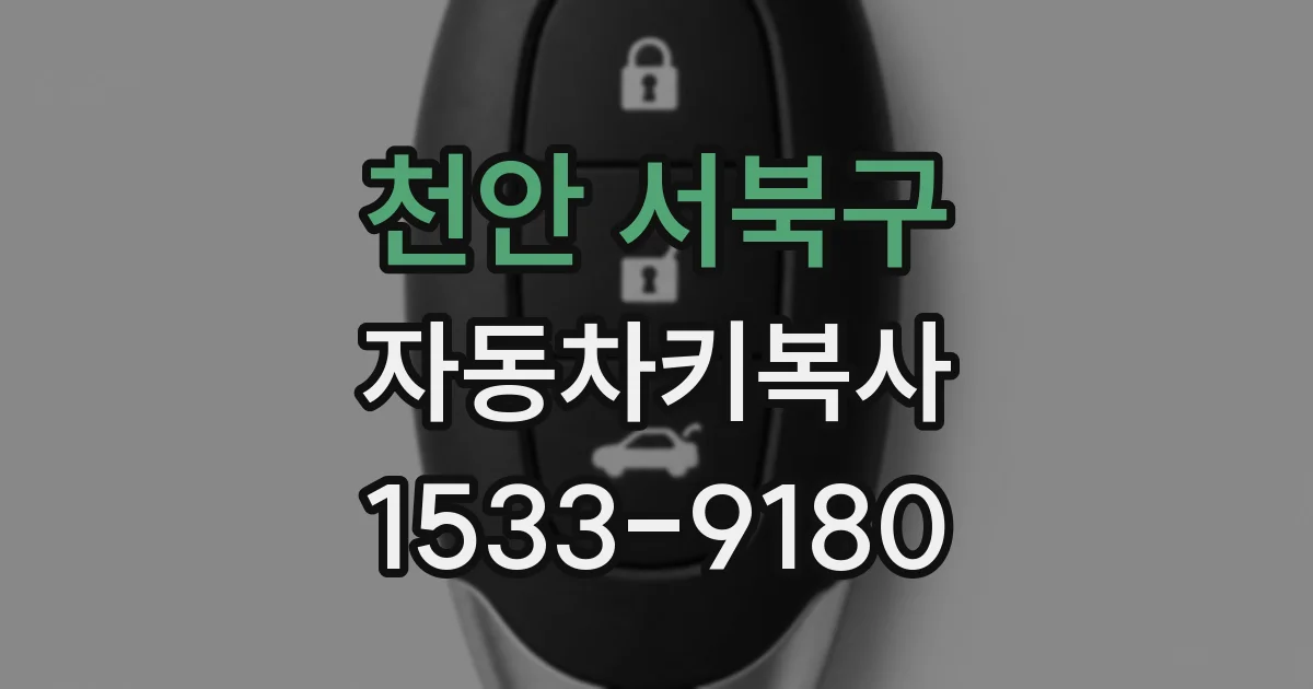 천안 서북구 자동차키복사