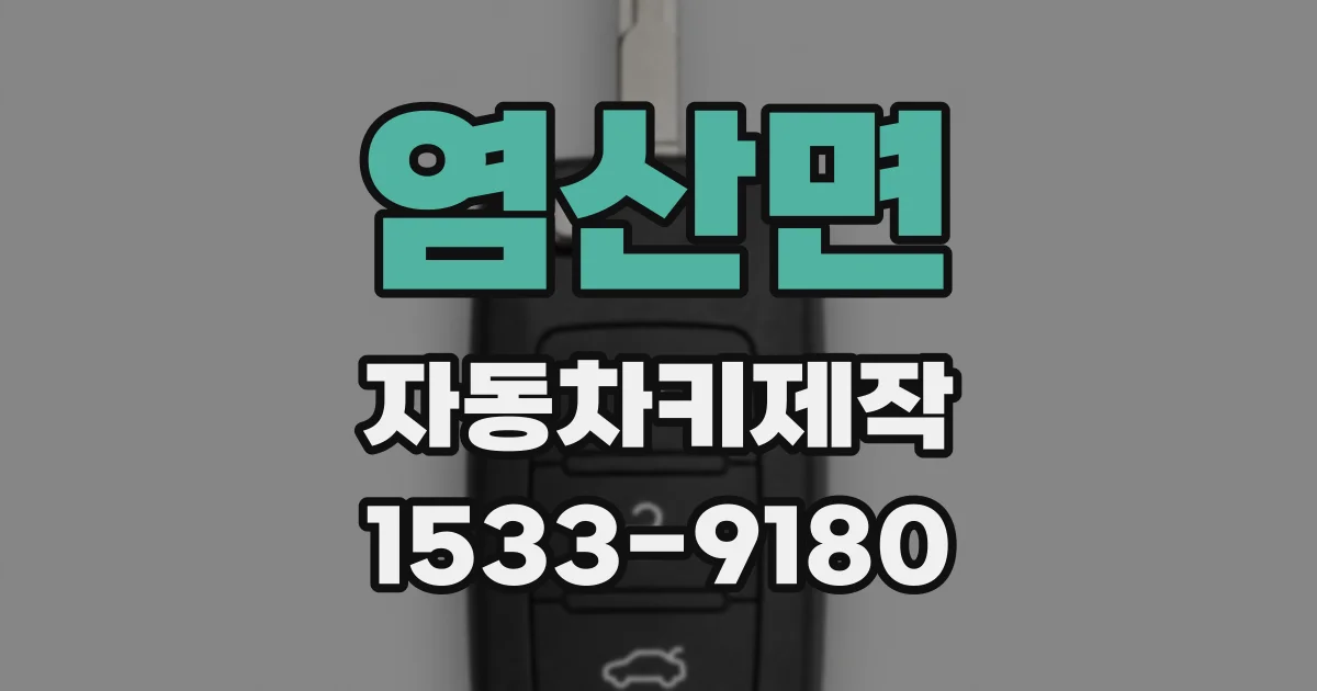 염산면 자동차키제작