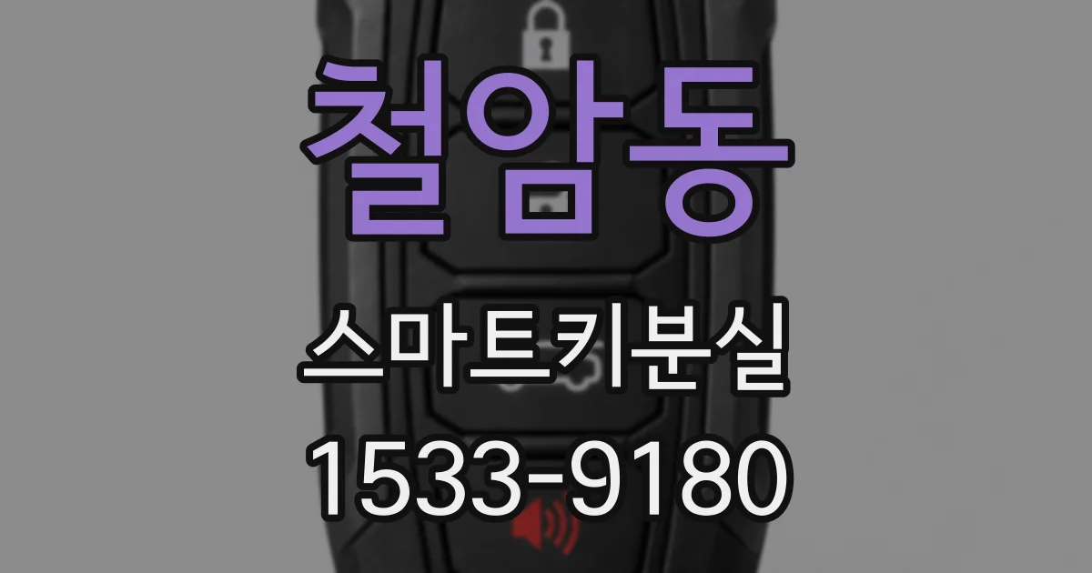 철암동 스마트키분실