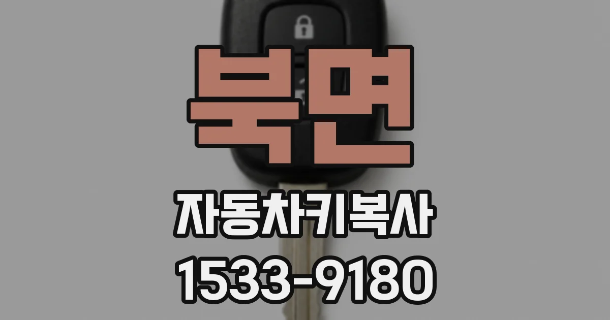 북면 자동차키복사