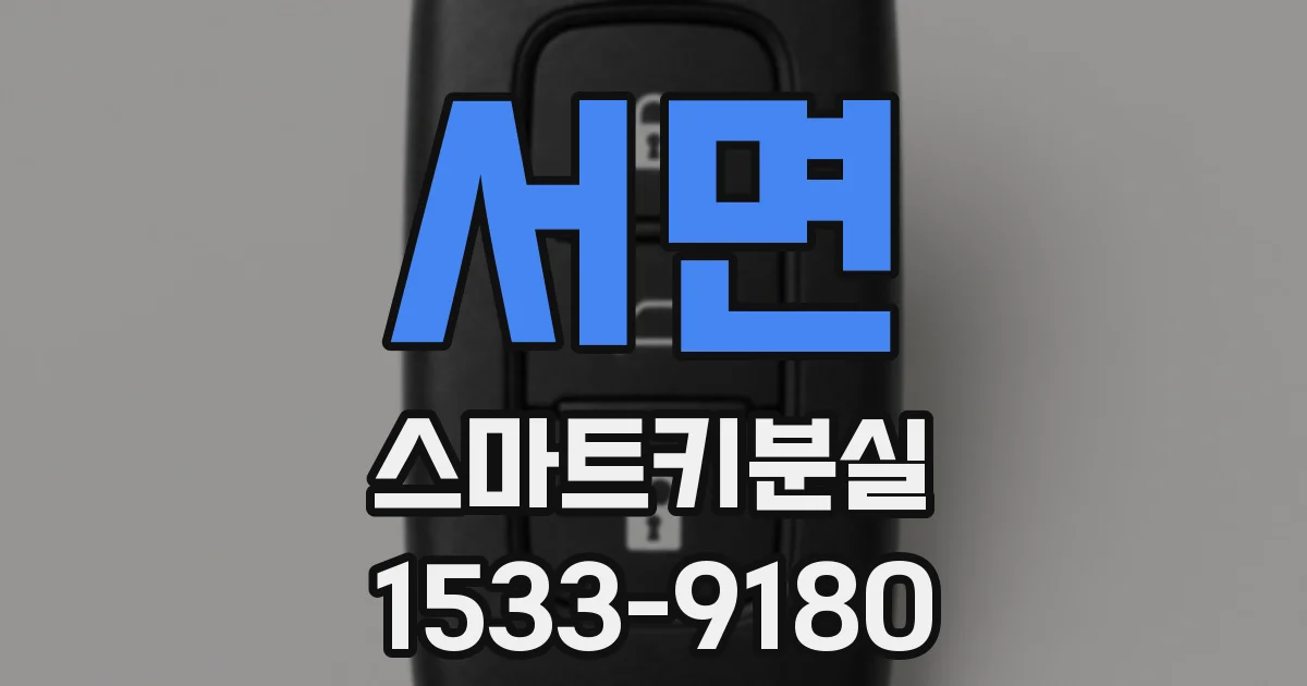 서면 스마트키분실
