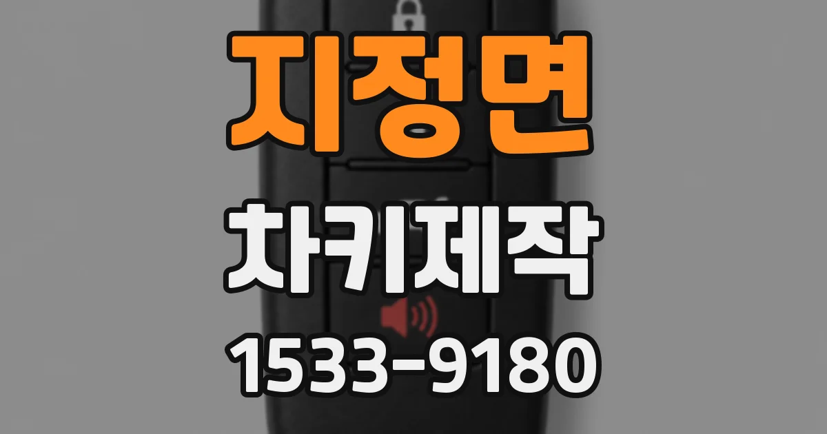 지정면 차키제작