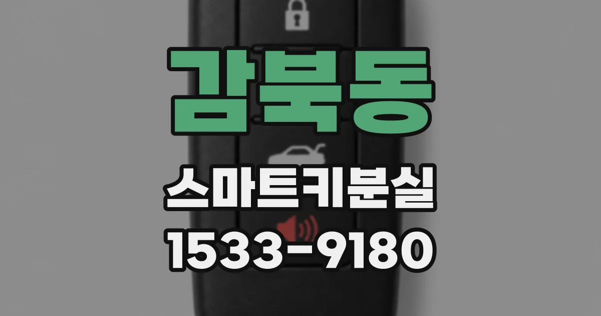 감북동 스마트키분실