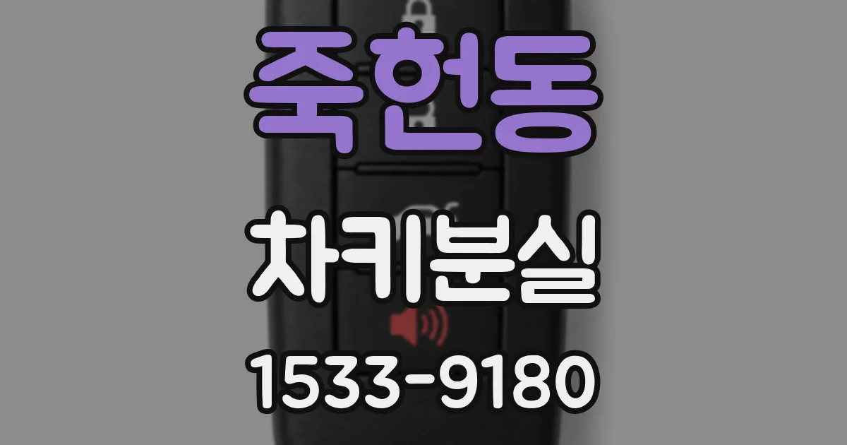 죽헌동 차키분실
