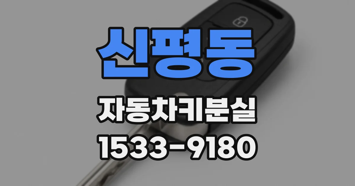 신평동 자동차키분실