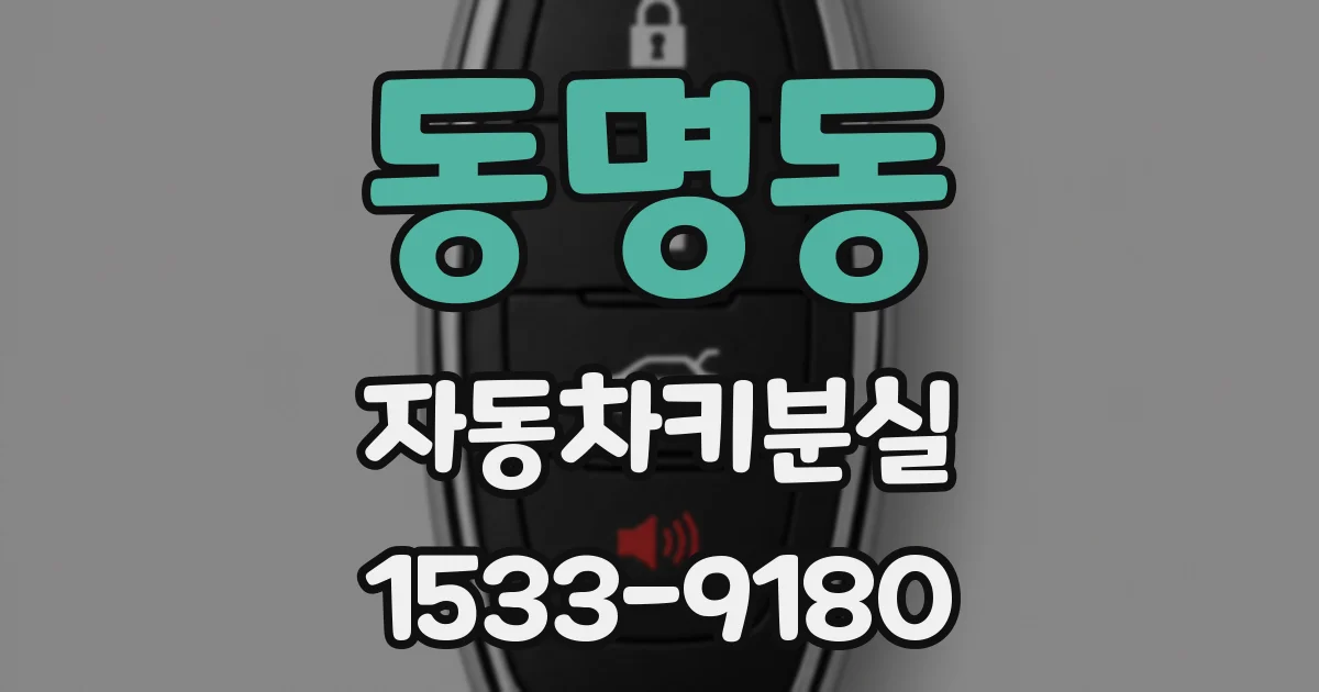 동명동 자동차키분실
