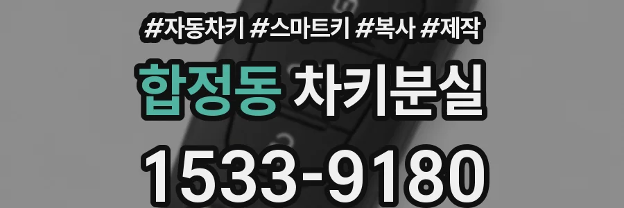 합정동 차키분실