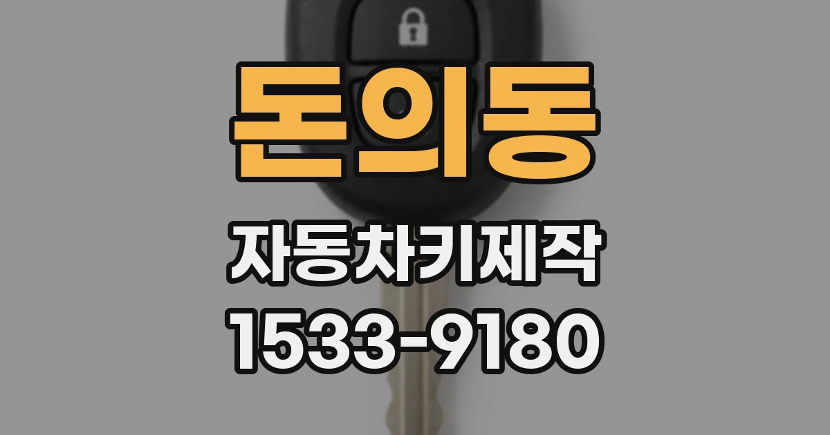 돈의동 자동차키제작