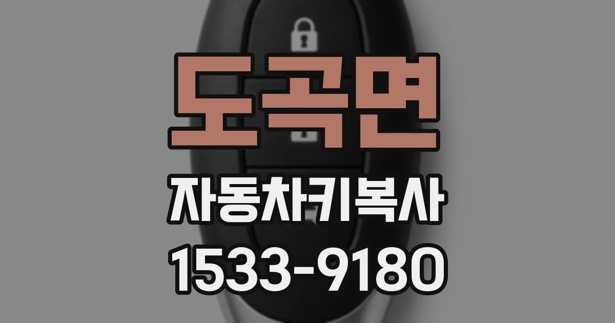 도곡면 자동차키복사