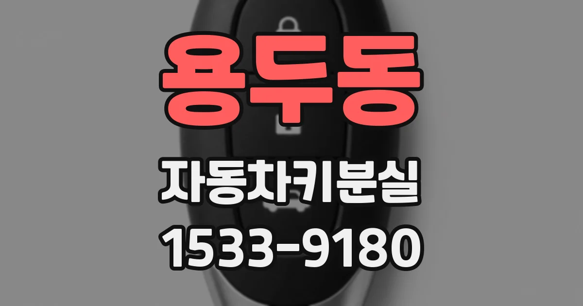 용두동 자동차키분실
