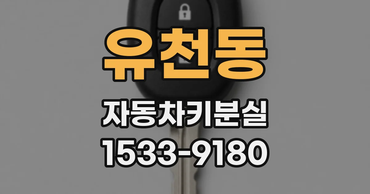 유천동 자동차키분실