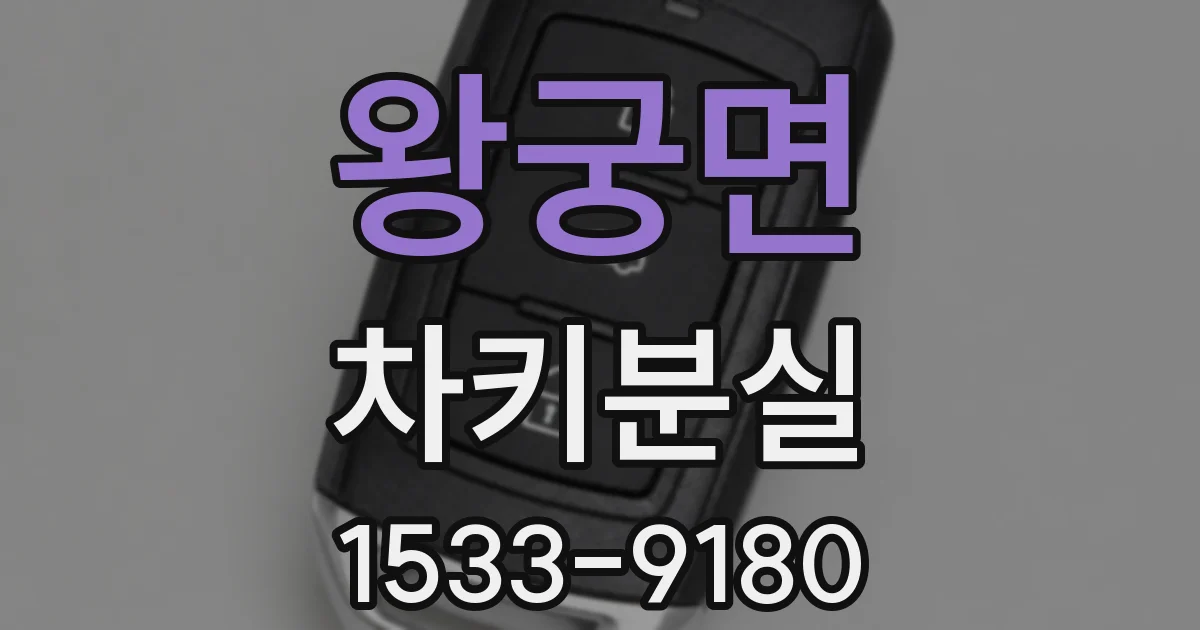 왕궁면 차키분실