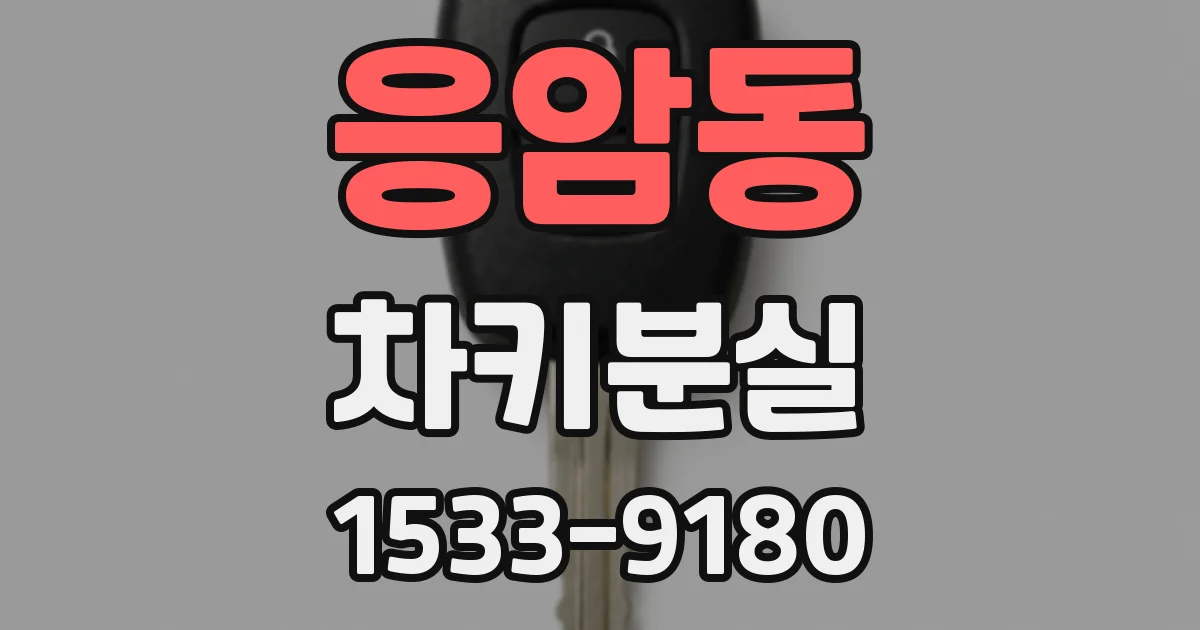 응암동 차키분실